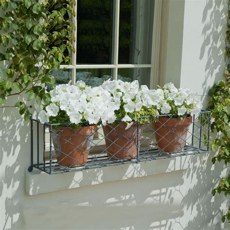 garden window boxes metal|exterior window planter boxes.